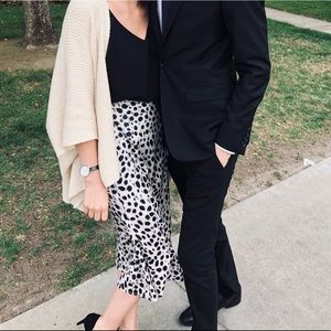 Leopard Print Midi Skirt